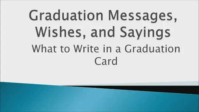 'Video thumbnail for Graduation Card Messages, Wishes, and Sayings'