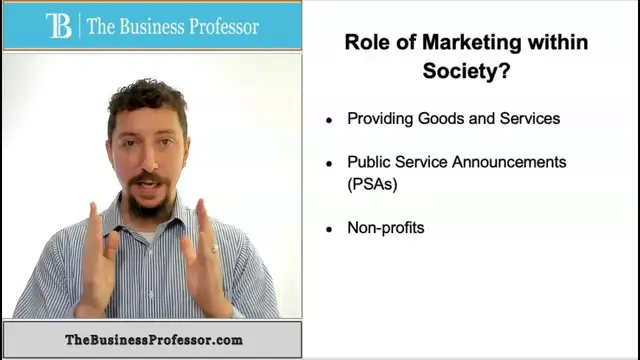 'Video thumbnail for Role of Marketing in Society'