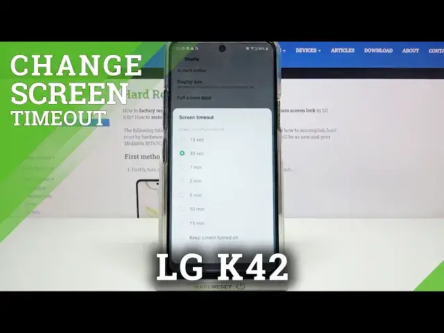 'Video thumbnail for How to Manage Screen Timeout Settings in LG K42  - Adjust Screen Timeout'