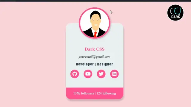 'Video thumbnail for Profile Card UI Design Using CSS'