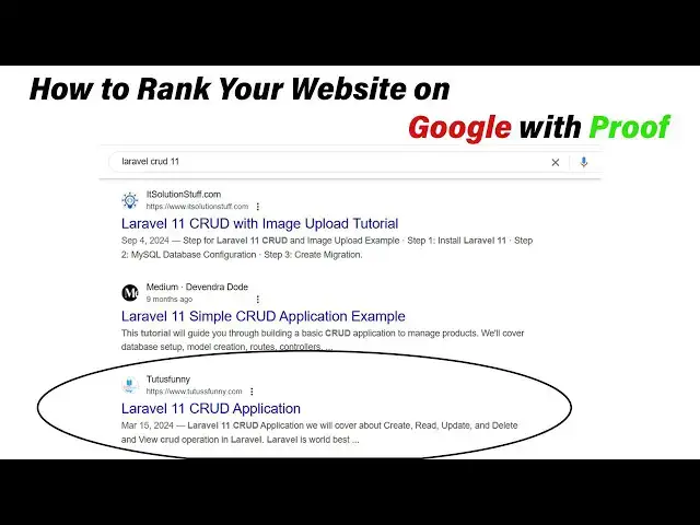 'Video thumbnail for How to Rank Your Website on Google with Proof – Step-by-Step Guide in Tamil'