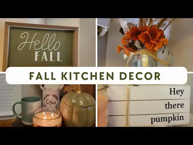 'Video thumbnail for Cozy Fall Clean and Decorate With Me 2023:  Kitchen Fall Decor'