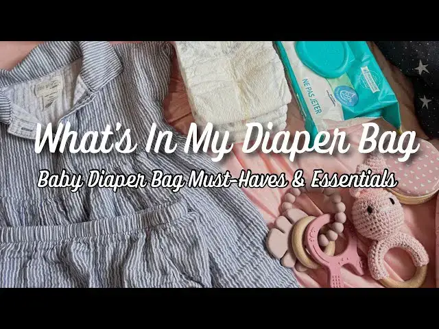 'Video thumbnail for What's In My Diaper Bag: Baby Diaper Bag Essentials | Featuring Miss Fong Diaper Bag'