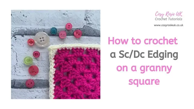 'Video thumbnail for Crochet Border Pattern - Double Crochet Border (US- Single Crochet)'