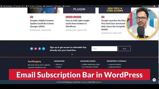 'Video thumbnail for How to Add Email Signup Form in WordPress _ Mailchimp _ Kadence Blocks Pro'