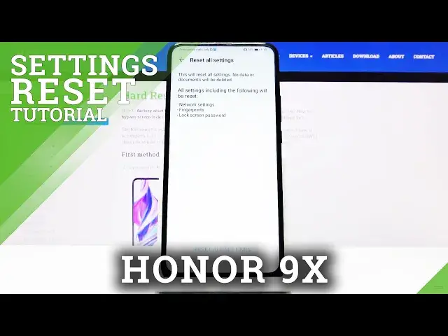 'Video thumbnail for How to Reset All Settings on Huawei Honor 9x –  Restore Default Settings'