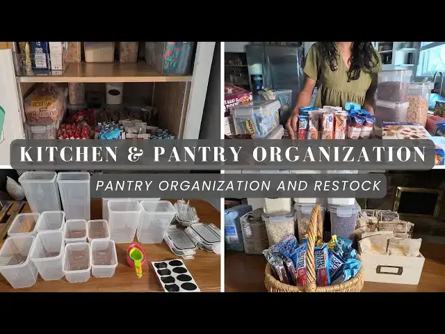 'Video thumbnail for Kitchen Organization and Pantry Restock 2024: Realistic Pantry Organization'