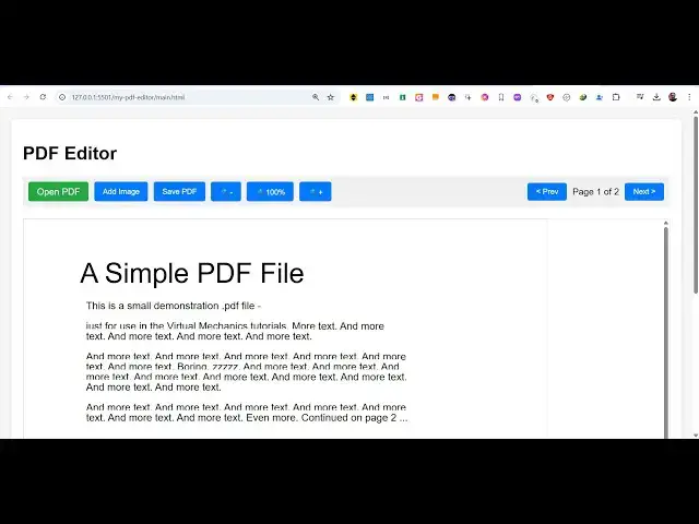 'Video thumbnail for Build a Mozilla PDF.js PDF Editor Using jsPDF & Html2Canvas Web App in Browser Using HTML5 & JS'