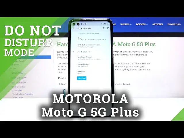 'Video thumbnail for How to Enable Do Not Disturb Mode on MOTOROLA Moto G 5G Plus – Customize Do Not Disturb Mode'