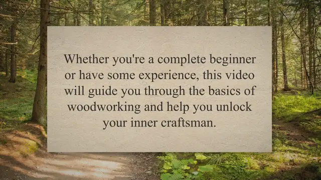 'Video thumbnail for How To Get Into Woodworking: Where to Start with Woodworking'