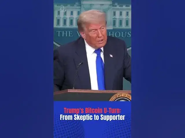 'Video thumbnail for Trump's Bitcoin U-Turn: From Skeptic to Supporter'