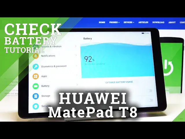 'Video thumbnail for How to Enable Battery Percentage in HUAWEI MatePad T8 – Battery Settings'