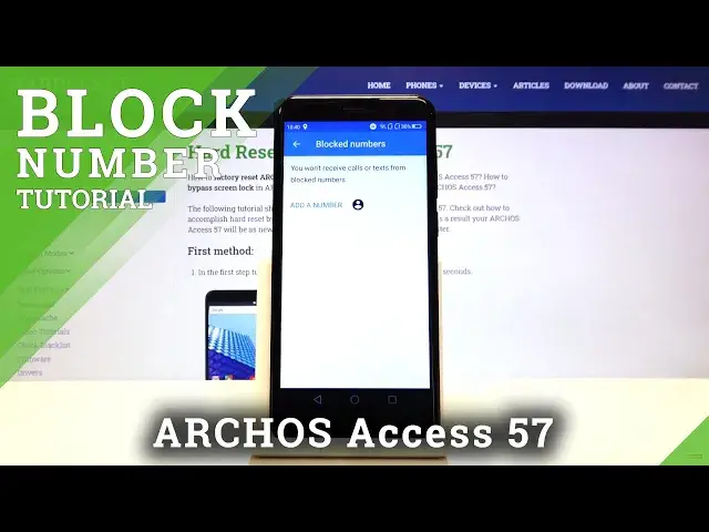 'Video thumbnail for How to Block Number In ARCHOS Access 57 – Block Calls & Messages'