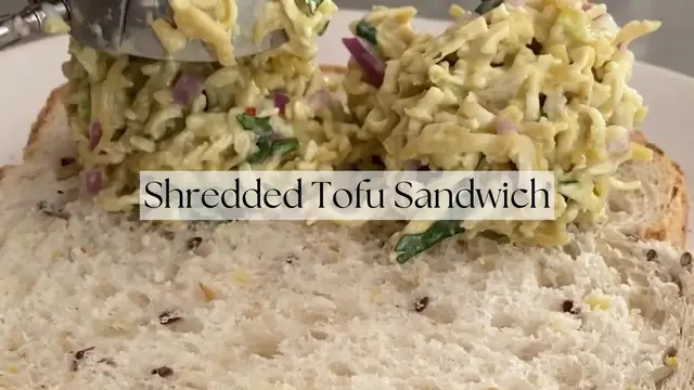 'Video thumbnail for Shredded Tofu Mayo Sandwich'