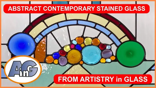 'Video thumbnail for Jeweled cornucopia of abstract contemporary stained glass'