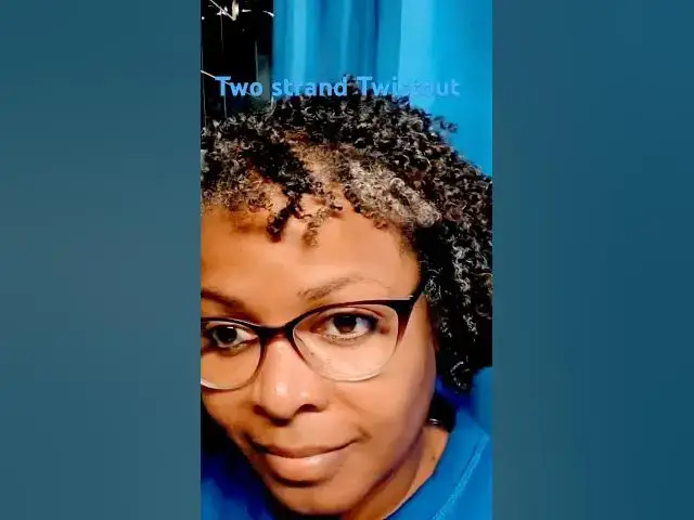 'Video thumbnail for Two strand twistout results. #naturalhair #grayhairtransition #gray #colortransition  #hairjourney'