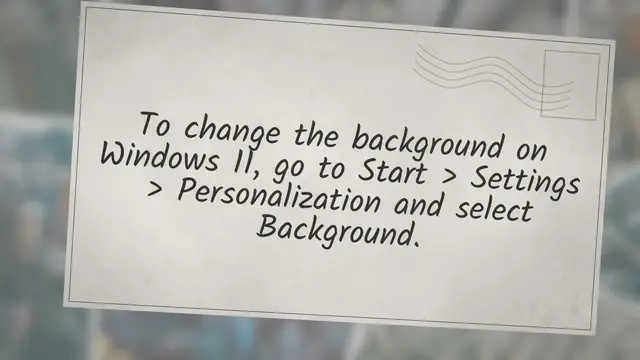 'Video thumbnail for How to Change Background on Windows 11: Easy Steps!'