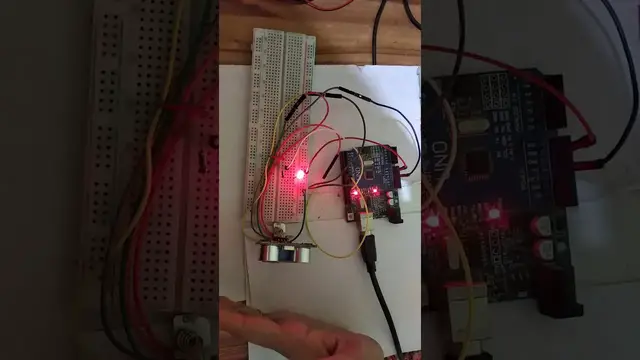 'Video thumbnail for Distance measurement by using HC-SR04 Ultrasonic Sensor in arduino'