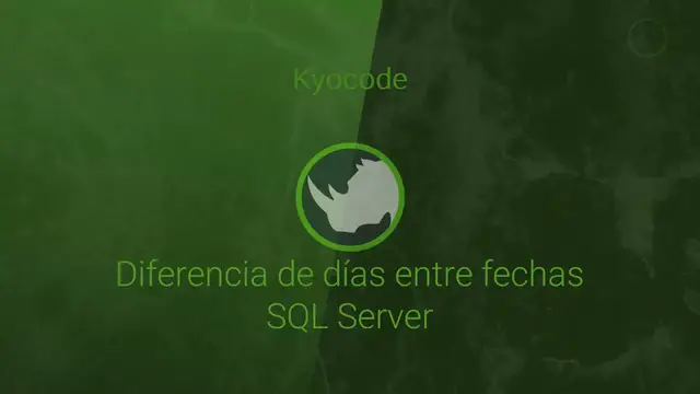 'Video thumbnail for Diferencia de días entre fechas SQL Server'