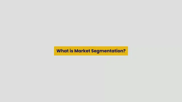'Video thumbnail for Market Segmentation'