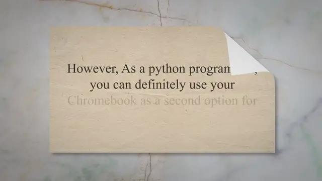 'Video thumbnail for How To Install Python On Chromebook: 2022 Updated Guide - Developer Resources'