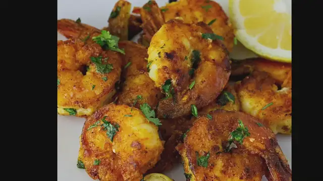 'Video thumbnail for Pan Fired Shrimp Prawns'