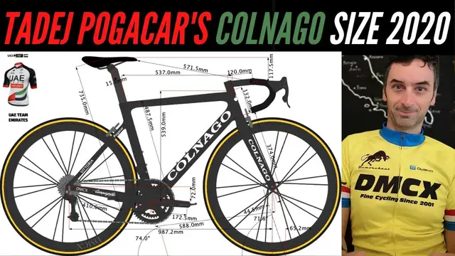 'Video thumbnail for What's Tadej Pogacar's Colnago Bike Size 2020 ?'