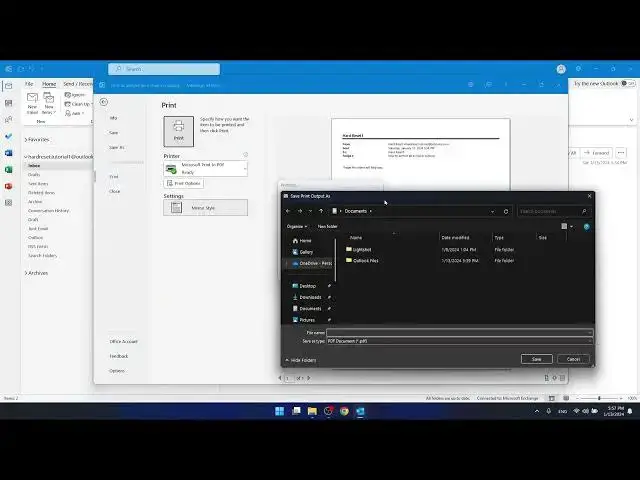 'Video thumbnail for How to Save an Email as PDF on Outlook'
