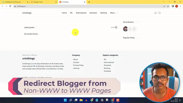 'Video thumbnail for How to Redirect Non-WWW pages to WWW pages in Blogger _ GoDaddy Domain Name Forwarding'