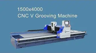 'Video thumbnail for RGEK-1500x4000 CNC V Grooving Machine (Horizontal Type ) - how to bending sheet metal after grooving'