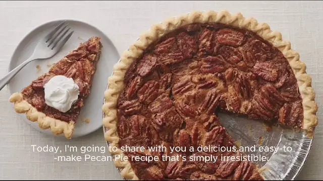 'Video thumbnail for Pecan pie recipe'