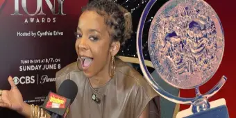 'Video thumbnail for Video: Kara Young Continues to Make Tony Awards History'