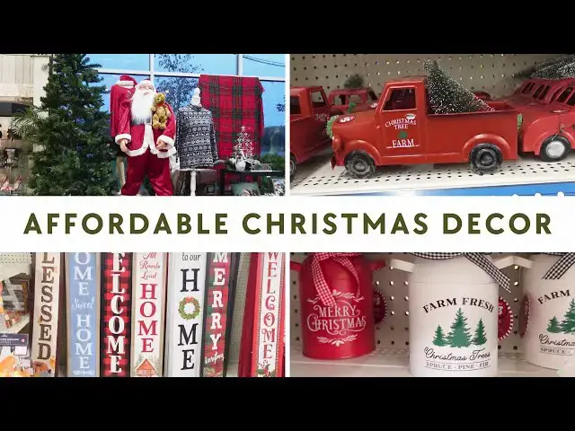 'Video thumbnail for Thrift Store & Dollar Tree Christmas Decor 2023: Affordable Christmas 2023 Decor'