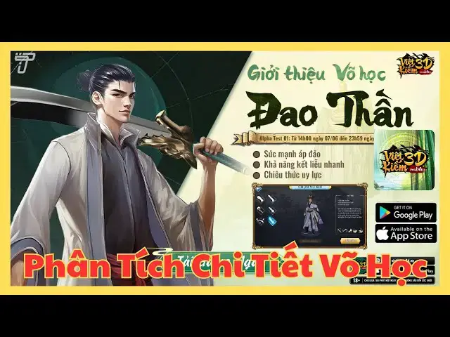 'Video thumbnail for Đao Thần Việt Kiếm 3D | Hướng Dẫn Kỹ Năng, Combo & Lối Chơi PvP - PvE Toàn Diện'