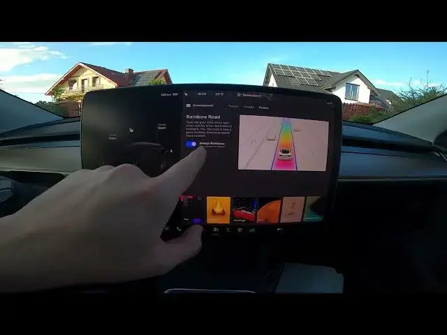 'Video thumbnail for How to Enable or Disable Rainbow Road Mode in Tesla Model Y  ( 2020 - now )'