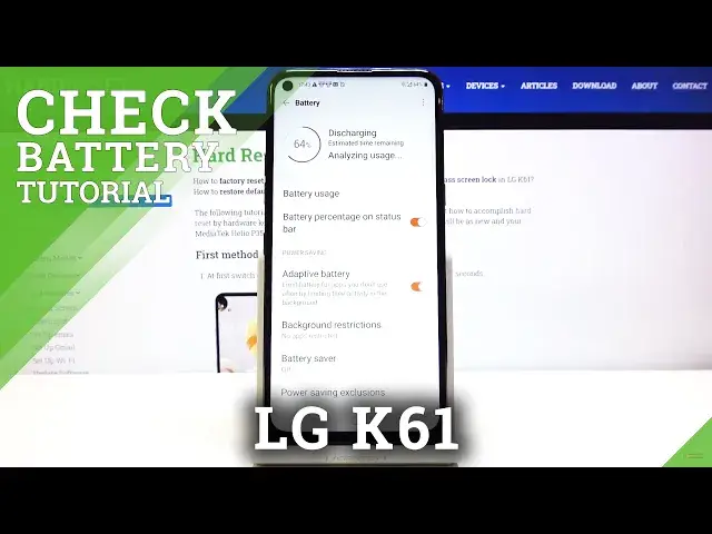'Video thumbnail for How to Activate Battery Percentage in LG K61 - Customize Status Bar'