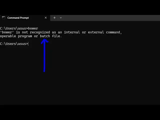 'Video thumbnail for How to Fix bower is not recognized as an internal and external Command Error in Terminal'