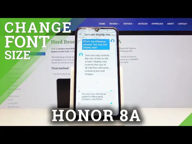 'Video thumbnail for How to Change Font in HONOR 8A – Font Settings'