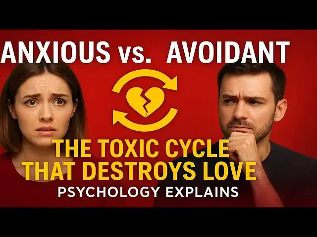 'Video thumbnail for Anxious vs. Avoidant: The Toxic Cycle That Destroys Love (Psychology Explains)'
