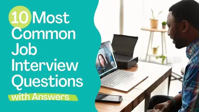 'Video thumbnail for 10 Most Common Interview Questions (with Answers)'