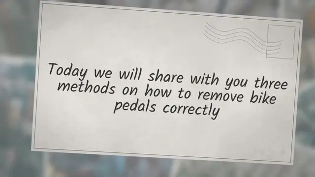 'Video thumbnail for 3 Easy Methods On How To Remove Bike Pedals'