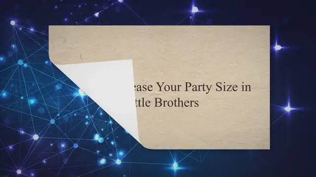 'Video thumbnail for How to Increase Your Party Size in Battle Brothers'