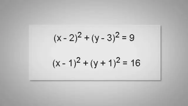 'Video thumbnail for Find the Points of Intersection of two Circles'
