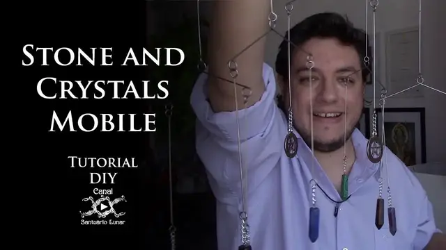 'Video thumbnail for DIY Tutorial - Pagan Craft - Stone and Crystals Mobile'