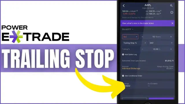 'Video thumbnail for How to Place Trailing Stop Order on Power Etrade Mobile App'
