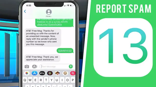 'Video thumbnail for How To Report Text Spam iPhone - Stop Unwanted TEXT Messages!'