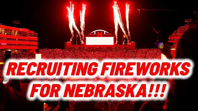 'Video thumbnail for Reacting to the latest Nebraska Football recruiting fireworks'