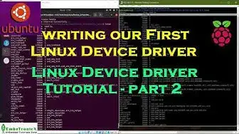 'Video thumbnail for Linux Device Drivers Part 2 - Writing our first Linux Device Driver'