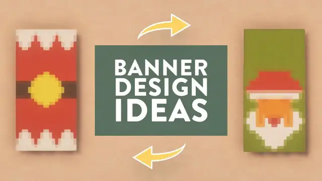 'Video thumbnail for 7 Minecraft Christmas Banner Designs That’ll Add Cheer to Your Survival World (Easy Tutorial)'