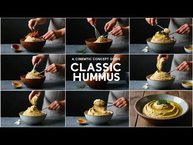 'Video thumbnail for Classic Hummus: Step-by-Step Guide'